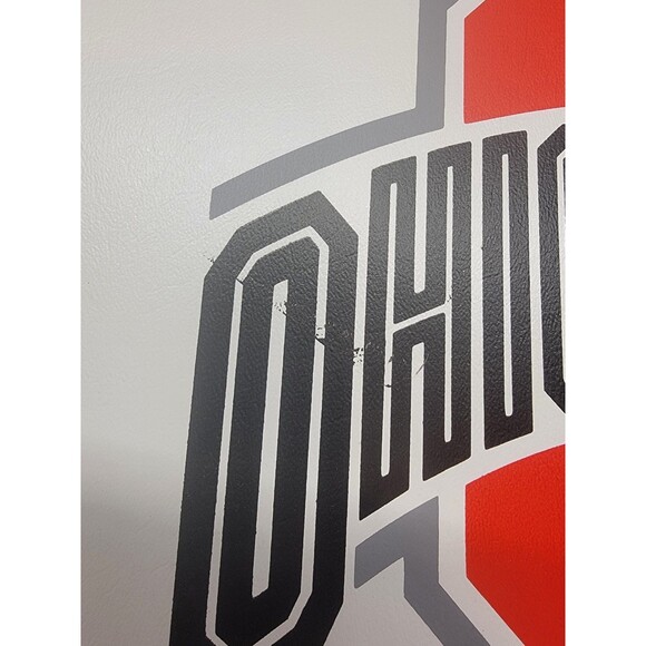OHIO STATE Buckeyes 2 Stadium Seat Bleacher Cushion White Handle Foam - Picture 4 of 4